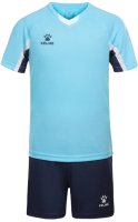 Футбольная форма Kelme Short-Sleeved Football Suit / 8251ZB3002-405 (р.150, голубой/темно-синий) - 