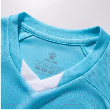 Футбольная форма Kelme Short-Sleeved Football Suit / 8251ZB3002-405 (р.150, голубой/темно-синий)