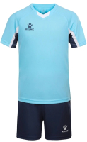 Футбольная форма Kelme Short-Sleeved football Suit / 8251ZB3002-405 (р.160, голубой/темно-синий) - 
