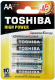 Комплект батареек Toshiba LR6/4BL (4шт) - 