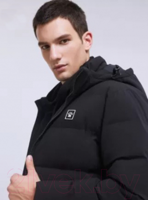 Куртка Kelme Hooded Short Padded Jacket / 8161MF1005-000 (XL, черный)
