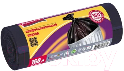 Изображение товара Пакеты для мусора Avikomp Professional ПВД 160л / 1882 (10шт, черный)