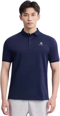 Футболка спортивная Kelme Short Sleeve Polo Shirt / 3801382-416 (L, темно-синий)