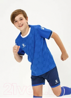 Футбольная форма Kelme Short-Sleeved Football Suit / 8151ZB3001-481 (р-р 130, синий)