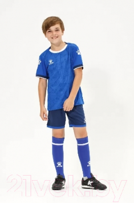 Футбольная форма Kelme Short-Sleeved Football Suit / 8151ZB3001-481 (р-р 150, синий)