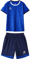 Футбольная форма Kelme Short-Sleeved Football Suit / 8151ZB3001-481 (р-р 160, синий) - 