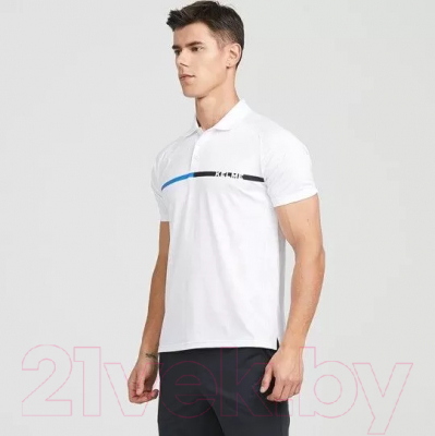 Футболка спортивная Kelme Short Sleeve Polo Shirt / 8153PL1005-100 (2XL, белый)
