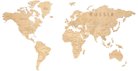 

Пазл Woodary, Карта мира на английском языке L / 3193