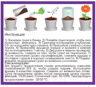 Набор для выращивания растений Rostokvisa Гибискус / 96486