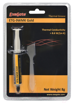 Термопаста ExeGate ETG-9WMK Gold (8г)