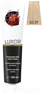 Крем-краска для волос Luxor Professional Стойкая 10.37 (100мл, платиновый блондин золотистый шоколадный )