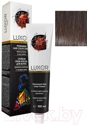 Крем-краска для волос Luxor Professional Стойкая 5.0 (100мл, светлый коричневый натуральный)