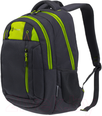 Школьный рюкзак Torber Class X / T5220-22-BLK-GRN (черный/зеленый)