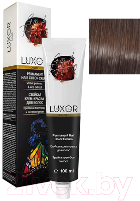 Крем-краска для волос Luxor Professional Стойкая 5.37 (100мл, светлый коричневый золотистый шоколадный)