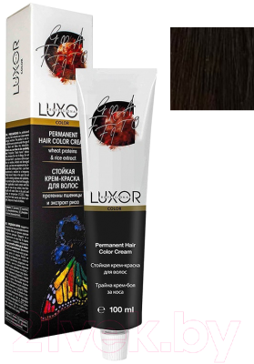 Крем-краска для волос Luxor Professional Стойкая 5.7 (100мл, светлый коричневый шоколадный)