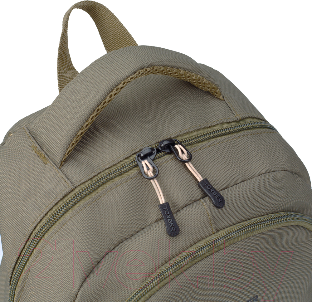 Школьный рюкзак Torber Class X Листья / T2743-22-GRN
