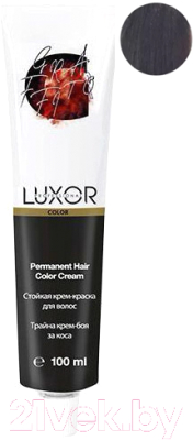 Крем-краска для волос Luxor Professional Стойкая 5.71 (100мл, светлый коричневый шоколадный пепельный)