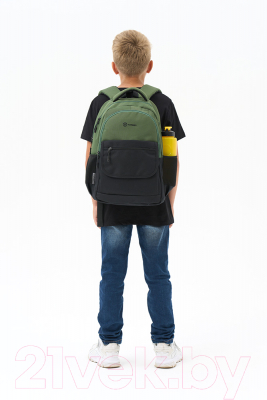 Школьный рюкзак Torber Class X / T2743-22-GRN-BLK (черный/зеленый)