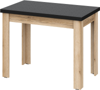 Обеденный стол NN мебель СО 2 (дуб делано/черный) - 