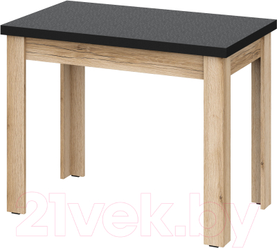 Обеденный стол NN мебель СО 2 (дуб делано/черный)