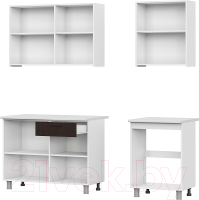 Кухонный гарнитур SV-мебель Розалия 1.7 Серия 2 (белый/дуб млечный/дуб венге/антарес)