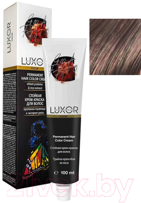 Крем-краска для волос Luxor Professional Стойкая 7.12 (100мл, блондин пепельный фиолетовый)