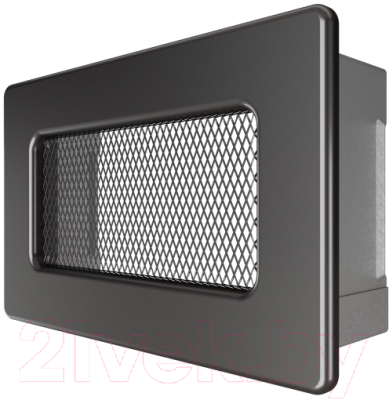 Решетка вентиляционная для камина Fire&Wood Прямоугольная 11x24 (графит)