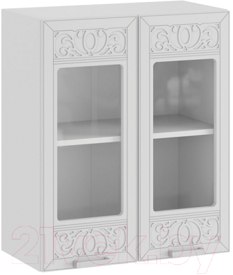 Шкаф навесной для кухни ТриЯ Долорес 1В6С (белый/сноу)