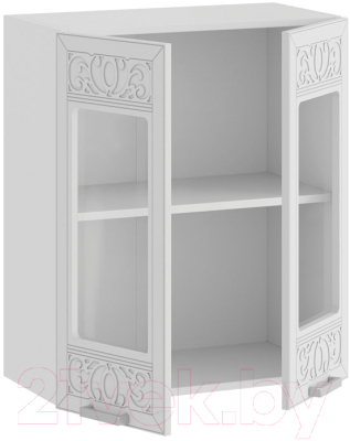 Шкаф навесной для кухни ТриЯ Долорес 1В6С (белый/сноу)