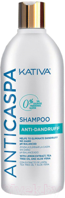 Шампунь для волос Kativa От перхоти с климбазолом (500мл)