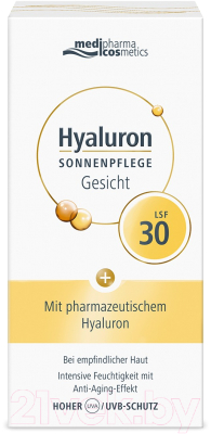 Крем солнцезащитный Medipharma Cosmetics Hyaluron Для лица LSF 30 (50мл)