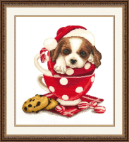 

Набор для вышивания Овен, Новогодний сенбернар / 1005В