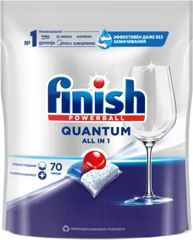 Таблетки для посудомоечных машин Finish Quantum