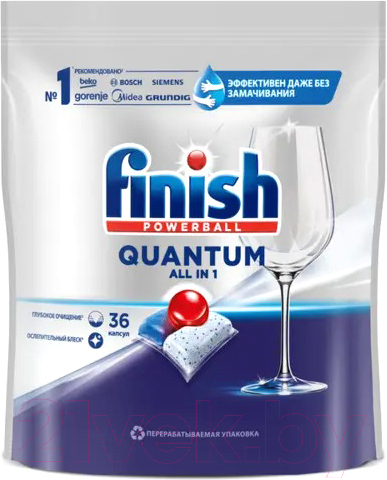 Капсулы для посудомоечных машин Finish Quantum