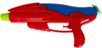 Бластер игрушечный Bondibon Водный пистолет. Наше лето / ВВ2856-А (красный/синий) - 