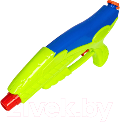 Бластер игрушечный Bondibon Водный пистолет. Наше лето / ВВ2856-Б (зеленый/синий)