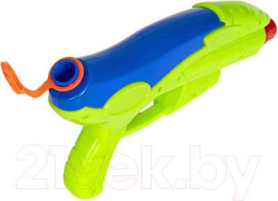 Бластер игрушечный Bondibon Водный пистолет. Наше лето / ВВ2856-Б (зеленый/синий)