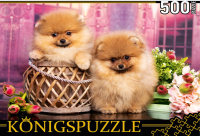 

Пазл Konigspuzzle, Два померанских шпица / ШТK500-3578
