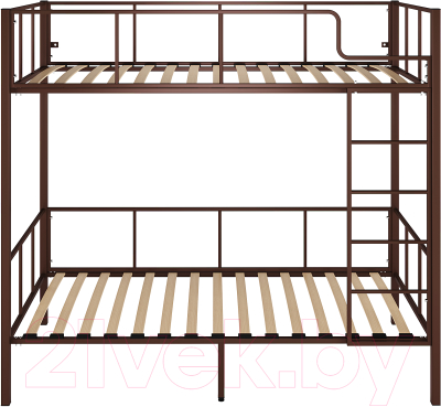 Двухъярусная кровать Князев Мебель Алекса АС.60.180.К (коричневый муар)
