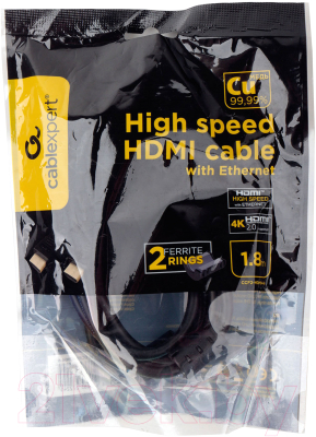 Кабель Cablexpert HDMI CCF2-HDMI4-6 (1.8м, черный)