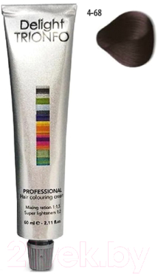 Изображение товара Крем-краска для волос Constant Delight Trionfo Стойкая 4-68 (60мл, средний коричн шоколадный красный)