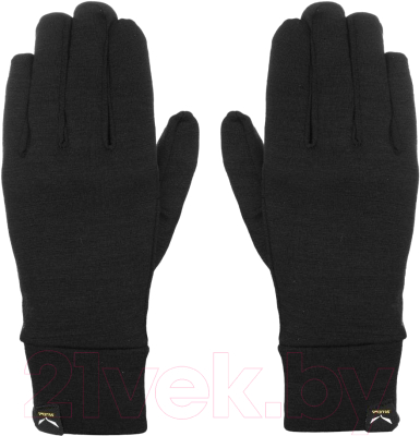 Перчатки лыжные Salewa 2020-21 Ortles Liner 2 Wool / 27764-0910 (XL, Black Out)