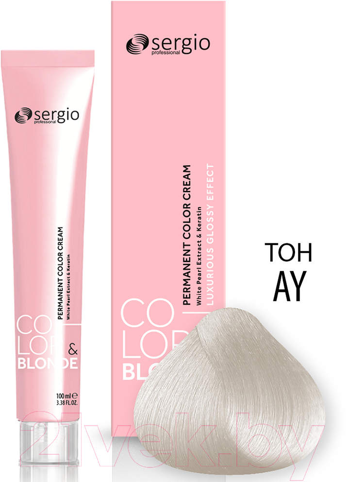 Крем-краска для волос Sergio Professional Color&Blonde Antigiallo (100мл) — фото 2
