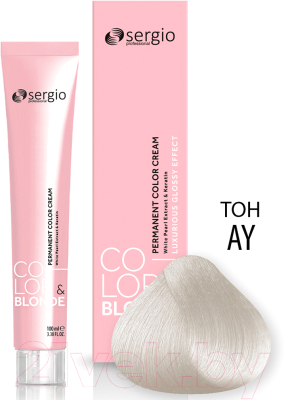 Крем-краска для волос Sergio Professional Color&Blonde Antigiallo (100мл)