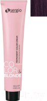 Крем-краска для волос Sergio Professional Color&Blonde Viola (100мл) - 