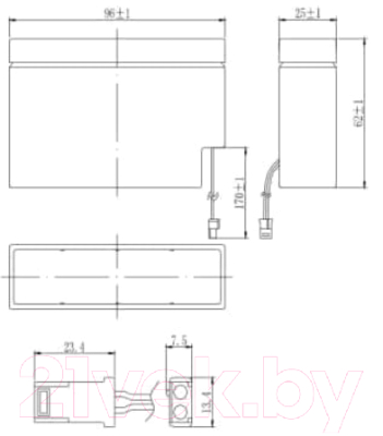 Батарея для ИБП DELTA DTM 12008