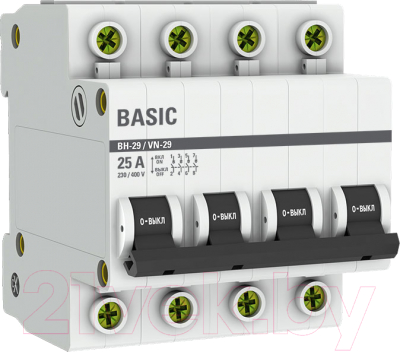 Выключатель нагрузки EKF Basic 4P 25А ВН-29 / SL29-4-25-bas