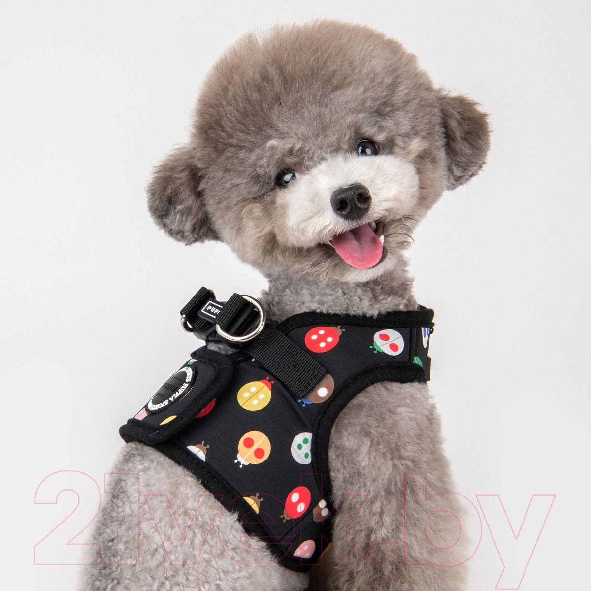 Шлея-жилетка для животных Puppia Lady Beetle-A / PAWA-HB1957-BK-XL