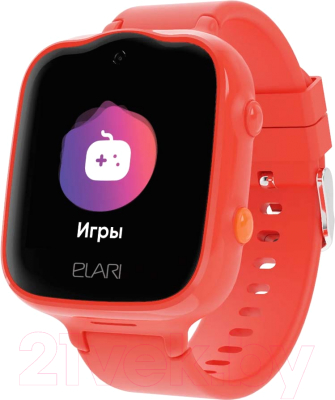Умные часы детские Elari KidPhone 4G Bubble (красный)