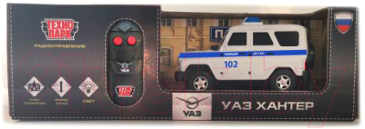 Радиоуправляемая игрушка Технопарк UAZ Hunter Полиция / HUNTER-15RCPOL-WH